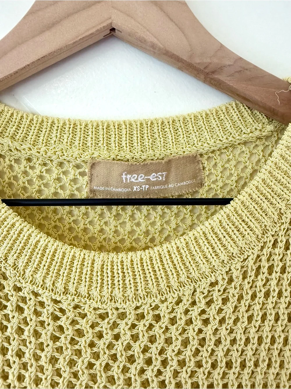 Free People Connor Muscle Tee open weave top